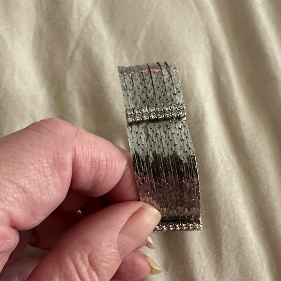 Silver Rhinestone Bracelet - Picture 2 of 5